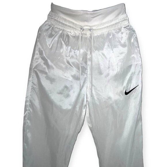 NWOT Nike Woven TECH MESH pull on 2 in 1 shorts track Pants joggers WHITE size S - Picture 8 of 9